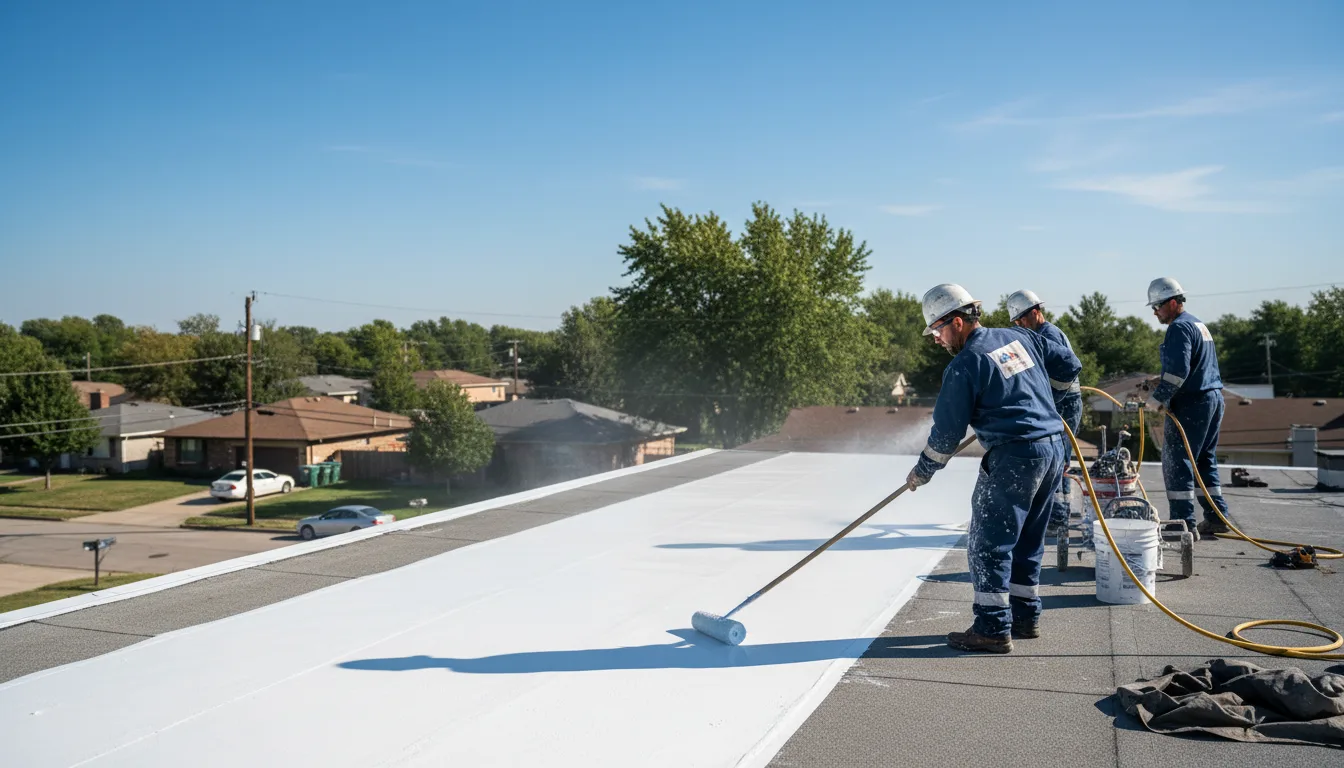 Commercial roof coating in Texico, NM near me